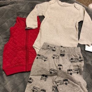 Carters 3 piece baby boy set